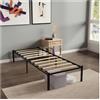 Dreamzie - Letto 90x200 con Doghe in Legno in Acciaio - Altezza 41cm | Singolo · Struttura rinforzata · Stabile · Facile montaggio