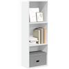 Generico Libreria Bianca 40x30x114 cm in Legno Multistrato,Bianco,13.75kg,857867