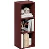 Furinno Luder, libreria a 3 cubi, colore: rosso scuro | 9,3 x 12 x 31,5, ripiani aperti, per soggiorno, camera da letto, casa ufficio
