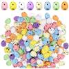 LQTSLFM 100 Pezzi 1.8cm Mini Uova di Pasqua, Uova di Pasqua Decorazioni Multicolore Maculate, Set di Uova Finte, Ovetti Pasquali Decorativi per Cesti, Tavola, Casa, Feste di Pasqua (A)