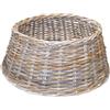 artplants.de Cesto, Grigio-Marrone, 26cm, Ø65cm | per Albero di Natale Macario in Rattan - Cesto per Abete
