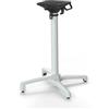 Cribel Base Tavolo Pieghevole Autolivellante In Alluminio Per Esterno E Interno, Struttura A Quattro Gambe, Base Accatastabile, Chiusura, Bianco, H 72 Cm