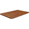 LPERTGFHU Piano di lavoro in legno massello, 60 x 40 x 1,5 cm, rovere marrone scuro, piano di lavoro per bagno