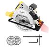 Enventor 1200W Sega Circolare con Guida Laser, 2 Lame 24T+40T(Ø185mm) | 5800RPM, Taglio 62mm(90°)/42mm(45°), Motore Di Rame Puro, per Tagliare Legno, Plastica