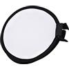 Jeanoko Mini Softbox Portatile Rotondo per Beauty Dish per Flash della | Luce Soffusa, Nessuna Ombra, Pieghevole, Leggero, Diametro 11,8/15,8 Pollici, Universale per Flash
