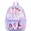 Generico Zaino Scuola HUNTRIX K Pop Demon Hunters Borsa KPOP Ragazza Zainetto Asilo Bambina - Viola