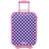 NoBoringSuitcases.com NoBoringSuitcases© Valigia Rosa Per Bambini Compatto Bagaglio Ultraleggero | 48x31x19 cm - Trolley A Mano Rigidi LED Ruote Valigie Neonato - Ragazze - Blocchi - Blu