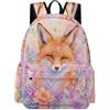 TPISLI Zainetto Fox Ragazzo 11 Anni Zainetto Animal Fox Alunni Classe 7-9 Cartella Studenti Leggero Resistente Ritorno a Scuola Outdoor Viaggio Gita Uso Quotidiano