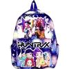 Generico Zaino Scuola HUNTRIX K Pop Demon Hunters Borsa KPOP Ragazza Zainetto Asilo Bambina - Blu