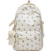 Generic Zaino da Scuola per Ragazze Estetico Zaino Carino Preppy Coquette Floreale Zaino per Adolescenti e Studenti Delle Scuole Elementari e Medie