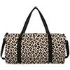 CONCHLERY Borse da viaggio stampate Borsa sportiva pieghevole per uomini e donne per viaggi, allenamento e fitness, motivo leopardato, Vintage