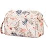 Narwey Spalancato Porta Trucchi Trousse Trucchi Donna Organizer, Beauty Case da Viaggio Donna Pochette Donna Trucchi Make up Bag Idee Regalo Ragazza (Fenicottero)