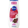 NIVEA Gel doccia Biscotto al cioccolato fondente, 250 ml | Gel doccia donna profumato dalla dolce fragranza, pH neutro, edizione limitata