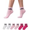 Prisco 6 Paia Calzini Corti Ragazza - Cotone OEKO-TEX - Calzini Bambina con Punta Rimagliata a Mano - Abbigliamento Bambina Design Multicolore - Confezione Regalo