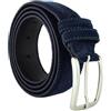 GRESEL Cintura Scamosciata Uomo e Donna, Vera Pelle, Made in Italy, Accorciabile