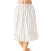BEAUTELICATE Donna Sottogonna Cotone Corto Sottoveste con Pizzo per Gonna Bianca Beige 65cm