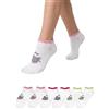 Prisco 6 Paia Calzini Corti Pariscarpa Ragazza - Cotone OEKO-TEX - Calzini Bambina con Punta Rimagliata a Mano - Abbigliamento Bambina Design Multicolore - Confezione Regalo