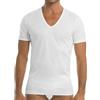 GARDA - 3pz T-Shirt Uomo Mezza Manica Scollo a V in Cotone Filo di Scozia Art. 0036 (Bianco, 5/L)