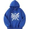 Icrimax Felpa A Cappuccio Maniche Lunghe Retro Abbigliamento Sportivo per Uomini E Donne Lana Oversize Felpa A Cappuccio Hip-Hop Street Pullover XS-3XL