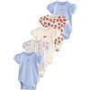 NEXT Bambina Confezione da 5 body a maniche corte per neonati | Neonato, Standard, Button, 100% cotone