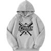 Icrimax Felpa A Cappuccio Maniche Lunghe Retro Abbigliamento Sportivo per Uomini E Donne Lana Oversize Felpa A Cappuccio Hip-Hop Street Pullover XS-3XL