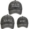 ZUYYON 3 Pz Cappelli da Baseball Genitore-Bambino Regolabile Mamma papà Mini Figlia Figlio Cappello Ricamato Cappelli Corrispondenti retrò Famiglia