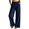 Generic Pantaloni a Gamba Larga Autunno/Inverno 2026, Vita Alta, Doppie Tasche, MOD | Pantaloni Trekking Inverno Donna Palazzo Completo Tasche E9 Pantalaccio Maglina De Tweed Fiocco Quadretti