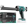 ELESKY Pistola Elettrica per Silicone 18V, 300-310 ml, Senza Batteria | 4 velocità, funzione antigoccia, luce LED e dosaggio preciso, compatibile con batterie Makita 18V.