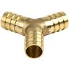 M METERXITY Ottone Tubo Uncino Raccordi 14mm Diametro Tubo Raccordo | Connettore, Ottone Uncinato, Applicabile a Acqua Carburante, Y Forma 3 Vie