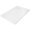 Aqua Uno Piatto doccia AquaUno Stone, 120 x 80 x 2,6 cm, bianco | Materiale composito SMC, struttura in pietra, antiscivolo, montaggio a livello del pavimento, scarico da 90 mm