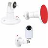 Zhcwldmi Supporto per fotocamera, autoadesivo, senza fori, regolabile a 360 gradi, accessorio per telecamera di sorveglianza, accessorio per Ring Eufy Blink, 9,5 x 6,8 cm (bianco, 2 pezzi)