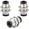 ERGAOBOY 3Pz 10mm Raccordo Passaparete Pneumatico Dritto Nero | Raccordo passaparete pneumatico dritto, Nastro teflon incluso