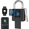 eLinkSmart Lucchetto con chiave con impronta digitale App Bluetooth Lucchetto a combinazione eLinkSmart: grande lucchetto per porta Armadietto da palestra esterno impermeabile