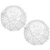 HEALEEP Paralume in Vetro G9 Sferico in Alluminio per Lampadari Moderni | 2 Pezzi, Trasmissione Luce, Compatibilità Multiattacco, per Sale da Pranzo e Soggiorni Moderni