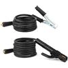 Tobewan Portaelettrodi per saldatura da 16 mm², 2 + 3 metri, con cavo e morsetto di messa a terra per saldatura con cavo, 300 A, collegamenti rapidi, 10-25 connettori rapidi, efficiente per lavori di
