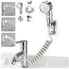 STOAT®doccetta per lavandino，Facilità di lavaggio dei capelli e di pulizia delle piastre，doccino per lavandino，doccino per bidet，doccia per rubinetto lavandino，doccetta per lavandino bagno