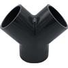 Baumaxxe Raccordo a Y PVC-U 45° 50 mm 1 1/2 PN16 - bm166 | Derivazione a 3 vie con manicotti a incollaggio per tubazioni piscina e irrigazione