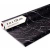 Dalsys Rivestimento da parete autoadesivo, rotolo da 3 m x 120 cm, in PVC | Pannelli da parete effetto marmo, rivestimento flessibile per bagno, spessore del materiale 2,3 mm, paraspruzzi per cucina