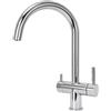 Shurity 412 Rubinetto da Cucina 4 Vie in Acciaio inox | Acciaio inox