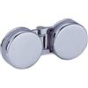 UQPBZPHPA Cerniera For Porta Doccia, 180 Gradi, Lega Di Zinco, Vetro | Lega di zinco, oscillazione a 180 gradi, vetro senza cornice, perno liscio, for supporto doccia(Double)