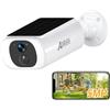 ANRAN 5MP Telecamera WiFi Esterno Batteria Senza Fili Con Solare Pannello | Videocamera Sorveglianza con Visione Notturna a Colori, Rilevamento PIR, Audio Bidirezionale, Nessun Costo Nascosto