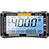 Telituny 613 Multimetro intelligente 3 in 1 Calendario perpetuo Igrometro temperatura 4000 conteggi Tester digitale AC/DC per condensatori di tensione e resistenza Strumenti di (Nero)