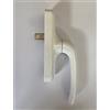 metalkard Maniglia Cremonese universale per anta ribalta apertura verso l'interno per finestre porte (bianco)
