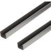 Alberts 423902 - Profilo a U, in acciaio, 1000 x 20 x 20 mm, set da 2
