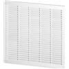 Miratic Griglia di Ventilazione Quadrata con Coperture dei Fori Griglia Aerazione Bianca in ABS (350 x 350 mm)
