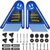 XMSZQU Set Tavola Doppia in Piuma, Tavola Falegnameria Sicurezza Dispositivo Scheda, per Sega da Banco Fresa Guida Mitra Controllo Fessura, Set di Feather Board Multiuso, Blu