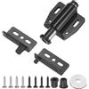 QUARKZMAN Cerniera A Snodo 40 x 18 mm Cerniere Pesanti In Ferro Nero | Con Perni Nascosti, Con Chiusura Magnetica, A Testa Singola, E Kit Di Bussola, Per Mobili Armadi Porte In Legno, Per Porte