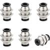 ERGAOBOY 6Pz 6mm Raccordo Passaparete Pneumatico Dritto Nero | Raccordo passaparete pneumatico dritto, Nastro teflon incluso