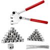 QingWing Set di Pinze per Sigillare, Pinze di Tenuta, Pinza Sigillante Kit e 1 Pinza Sigillatrice, Piombo Rotonde per 8 e 10 mm 40 Filo di Sigillatura da 10 cm, per Contatori Elettrici Dell'acqua