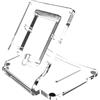 Dieffematic Supporto da Tavolo per Posti Interni Videocitofonici CAME AGT V, Agata Video, Perla Video, Opale